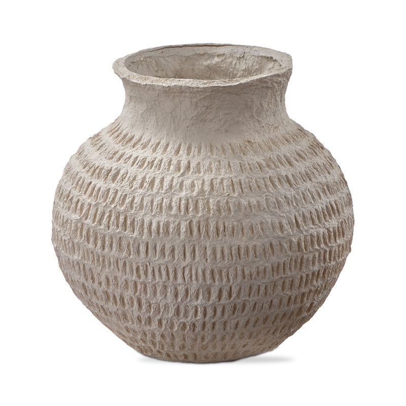 TAG Paper Mache Gray Decorative Indoor Vase, 6.0L x 6.0W x 5.5H inches, 1 of 3