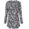 Plus Size Women's Halloween T-Shirt - V-Neck Long Sleeve Ultra Soft Stretch for Fall Holiday Wear - 3 of 4