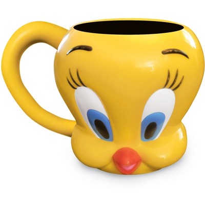 Collections Etc Tweety Bird Sculpted 21 oz. Ceramic Coffee Mug