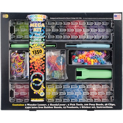 The Beadery Wonder Loom Kit, Gift for Kids, Includes 600 Rubber Bands 