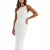Coolmee Womens Summer Bodycon Maxi Dress Sleeveless Spaghetti Strap Slit Elegant Casual Evening Party Dresses - 2 of 4
