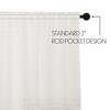 White Ruffled Sheer Petticoat Shower Curtain 72x72 VHC Brands - 3 of 4
