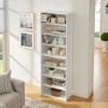 YONWAY CD DVD Storage Cabinet, Adjustable 8-layer Storage Shelf, Multi-functional Bookcase, Can Be Disassembled Into Two 4-layer Bookcases - 4 of 4
