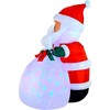 Joiedomi 8 FT Christmas Inflatable Decoration, Santa with Gift Bag Inflatables with Colorful Rotating LED Lights for Xmas Party Indoor, Outdoor Decor - image 3 of 4