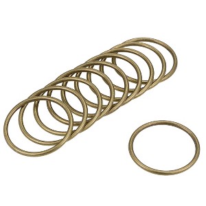 Unique Bargains Zinc Alloy Craft DIY Accessories Hardware Bag Belt O-Ring Buckles 10 Pcs - 1 of 3