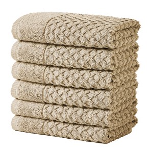 Cotton Quick-Dry Textured Towels - Great Bay Home. - 1 of 4