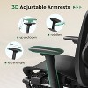 GALAXHERO Ergonomic Mesh Office Chair High Back Reclining Desk Chair with Retractable Footrest & Adjustable Lumbar Support Tilt Function Black - 3 of 4