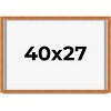 PosterPalooza | Flat Brown Picture Frame - UV Acrylic, Backing Board, Hanging Hardware Included - 2 of 4