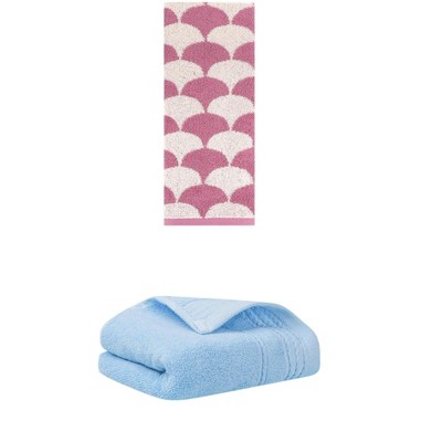 REGALWOVEN Soft Absorbent Bathroom Decorative Hand Towels for Drying 14" x 30"/13" x 29" 2 Pcs