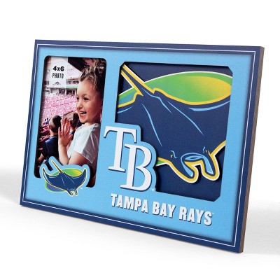 MLB Tampa Bay Rays 4"x6" 3D Logo Series Picture Frame