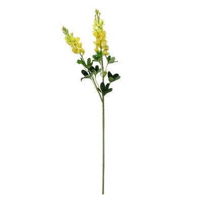 Allstate Floral 24" Yellow Lupinus Artificial Floral Spring Spray