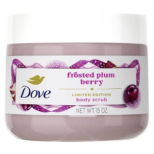 Dove Beauty Limited Edition Holiday Treat Body Scrub - Frosted Plum Berry - 15oz - 1 of 4