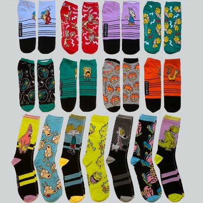 Men's Nickelodeon 15 Days of Socks Advent Calendar 15pk - 6-12