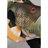 HalloweenCostumes.com One Size   Kid's Fish Halloween Costume Tunic | Children's Fish Costume for Dress-Up Fun, Brown/Green - 3 of 4