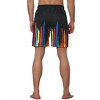 Lars Amadeus Men's Summer Lightweight Elastic Waist Colorful Printed Board Shorts - 3 of 4