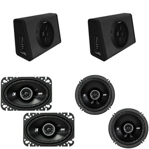 Kicker (2) 11PT250 Powered Enclosure & 43DSC6504 6.5" & 43DSC4604 4x6" Bundle - 1 of 4