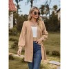 Coolmee Women's Cardigans Long Sleeve Open Front Casual Loose Fit Knit Cardigan Sweaters Coat Soft Outwear - 2 of 4