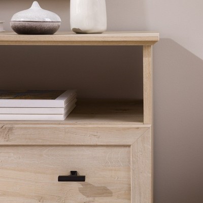 Transitional 2 Drawer Nightstand White Oak - Walker Edison