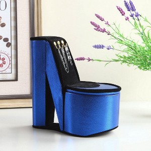 CAVINAS 9" Tall Display Jewelry Box with Hooks High Heel Shoe Design Jewelry Armoire Organizer - 1 of 4