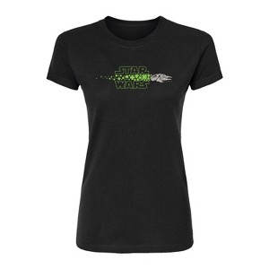 Women's - Star Wars - MF Shamrocks Horizontal Chest Fitted Graphic T-Shirt - 1 of 3