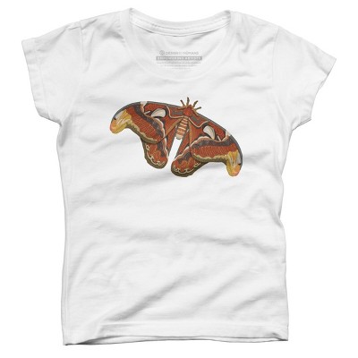 Girl's Design By Humans Atlas Moth By myartlovepassion T-Shirt