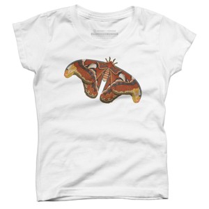 Girl's Design By Humans Atlas Moth By myartlovepassion T-Shirt - 1 of 3