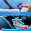 LOLA Products Microfiber Cleaning Cloths, Reusable, Machine Washable, Cleans w/o Chemicals, Use for Cleaning & Dusting, 12" x 12", 20 Grams, 10 Pack - 4 of 4