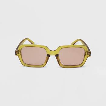 Women's Plastic Geometric Cateye Sunglasses - Wild Fable™ Pink