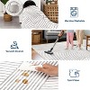 Large Dining Room Rug Striped Bedroom Carpet with Non-Slip Backing, Stain-Resistant Soft Low Pile Floor Rug, Foldable Geometric Indoor Mats - 2 of 4