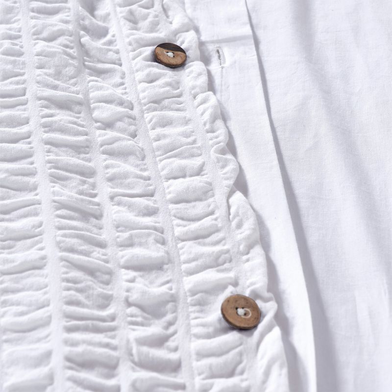 Duvet Cover Set 400 Thread Count 100% Cotton Sateen - Button Closure, Corner Ties by California Design Den, 5 of 12