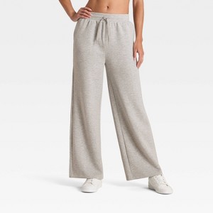 Women's Airy Sleek Wide Leg Sweatpants - All In Motion™ - 1 of 4