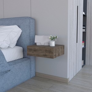 Sapphtopaz Floating Nightstand with Spacious Storage Drawer Modern Night Stand with Wall-Mounted Design, Bedside Table for Bedroom, Living Room - 1 of 4