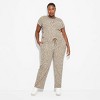 Women's Leopard Print Graphic Lounge Pants - Beige - 3 of 3
