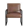 Sapphtopaz Accent Chair Cushioned Seat Upholstered Modern Lounge Chair Metal Frame Living Room Chair Comfy Chair for Living Room - 2 of 4