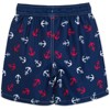 Shark Anchor Watermelon USA American Flag Surfboard Boats Swim Trunks Infant to Toddler - 4 of 4