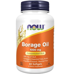 Borage Oil 1000 mg by Now Foods  -  120 Softgel - 1 of 2