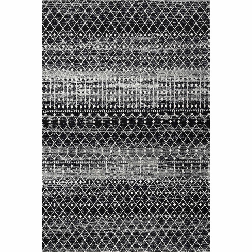  Moroccan Blythe Area Rug Black