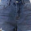 Women's Distressed Denim Shorts - Classic 5-Pocket Style with Button & Zip Closure Cherie Code - 4 of 4