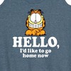 Women's - Garfield - Hello Go Home Now Graphic Racerback Tank - 2 of 4