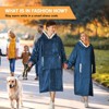 Inhand Gray Fuzzy Wearable Hoodie Blanket - Oversized Cozy Polyester Sweatshirt for Women, One Size Fits All - The Perfect Warm Gift - 4 of 4