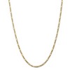 Black Bow Jewelry 3mm, 14k Yellow Gold, Flat Figaro Chain Necklace - 2 of 4