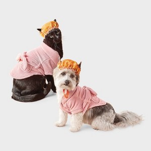 Bathrobe with Toy Dog Full Body Costume - Boots & Barkley™ - 1 of 4