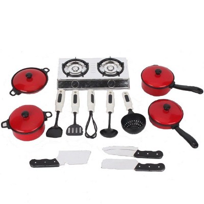 Insten 13 Piece Mini Plastic Cookware Set, Kitchen Dollhouse Accessories