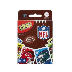 UNO NFL Card Game For Kids, Adults And Family Night, Features All 32 NFL Teams - 1 of 4