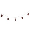 Northlight 10 Count B/O LED Warm White Plaid House Christmas Lights - 4.75' Clear Wire - 4 of 4