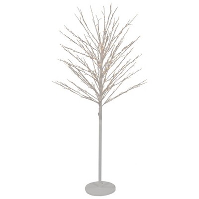 Northlight 5' White Led Lighted Christmas Twig Tree - Warm White Lights ...