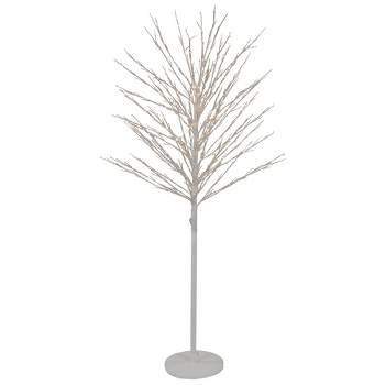 Northlight 5' White LED Lighted Christmas Twig Tree - Warm White Lights