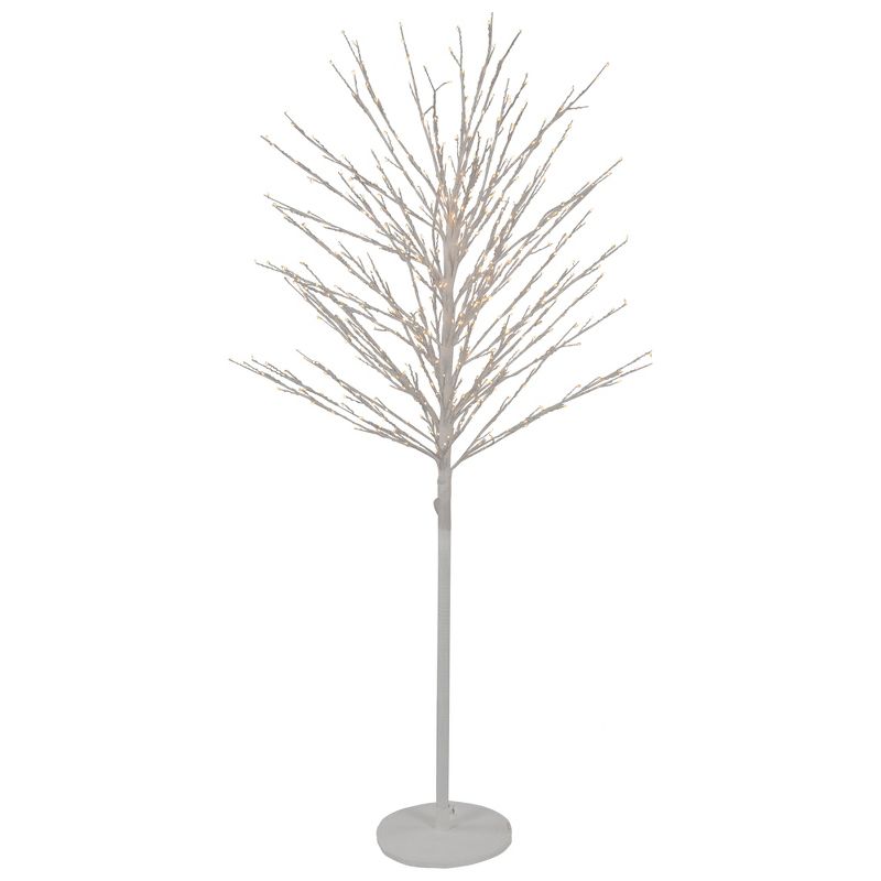 Northlight 5' White LED Lighted Christmas Twig Tree - Warm White Lights, 1 of 9