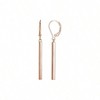 Yellow Gold Rose Gold Over Sterling Silver Bar Drop Earrings Simple and Stylish - 2 of 4