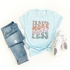 Simply Sage Market Women's Travel More Worry Less Short Sleeve Graphic Tee - 3 of 3